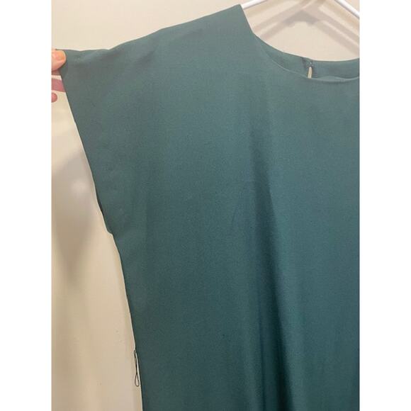 Vintage Lady Carol Dress Set Green Paisley Cardigan Belted Size 16 - Picture 14 of 14